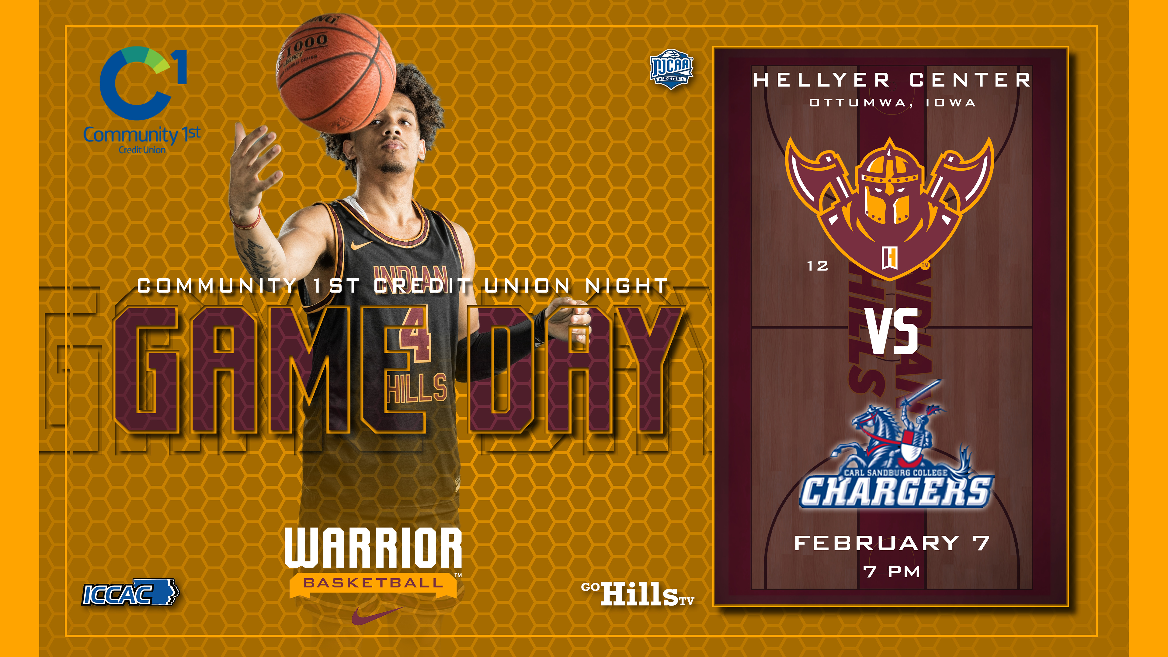 2-7-22 IHCC Men's Basketball vs Carl Sandburg