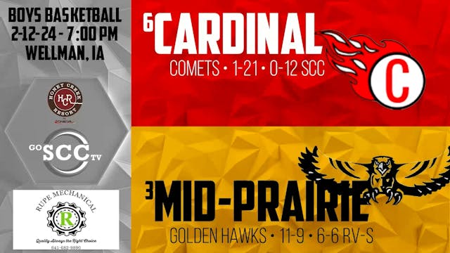 Cardinal Boys Basketball vs Mid-Prari...