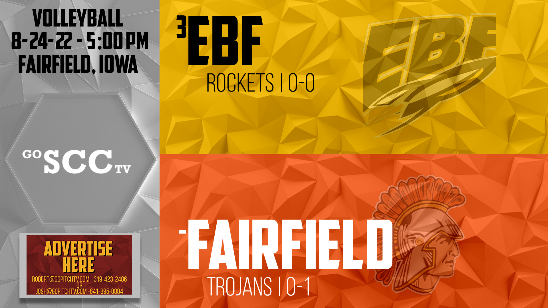 #3 EBF Volleyball @ Fairfield 8-25-22