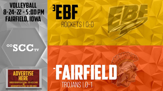 #3 EBF Volleyball @ Fairfield 8-25-22...