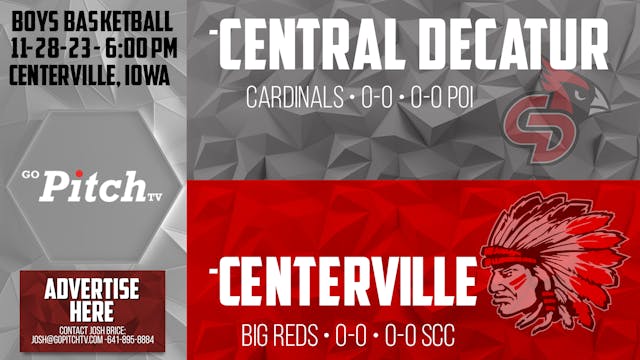 Centerville Boys Basketball vs Centra...