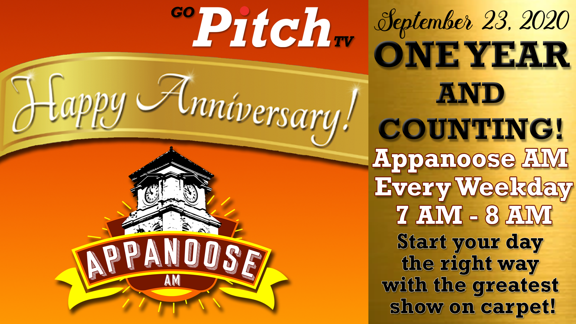 1 YEAR of APPANOOSE AM 9-23-20