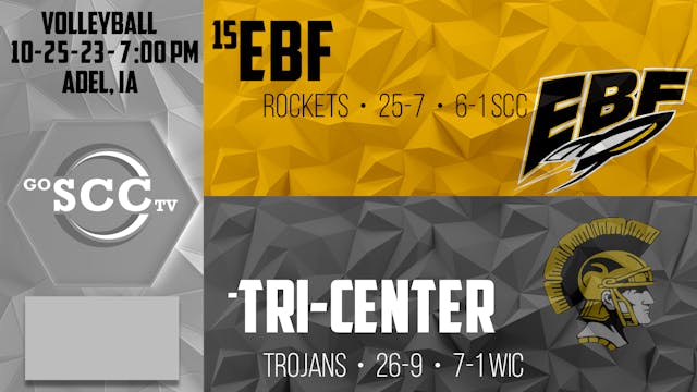 #15 EBF Volleyball vs Tri-Center 10-2...