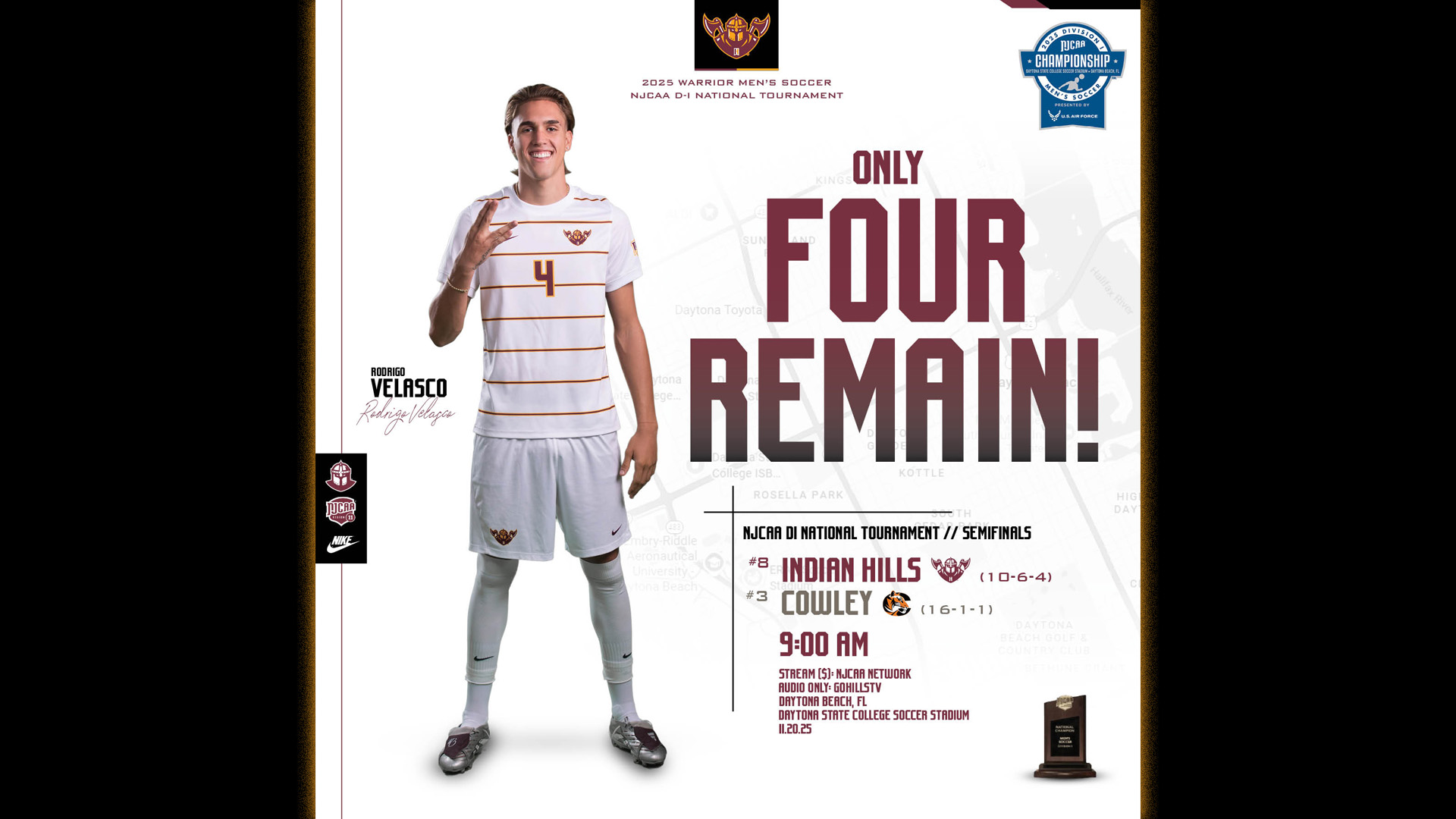 #8 IHCC Men's Soccer vs #3 Cowley - NJCAA DI Men's Soccer Championship