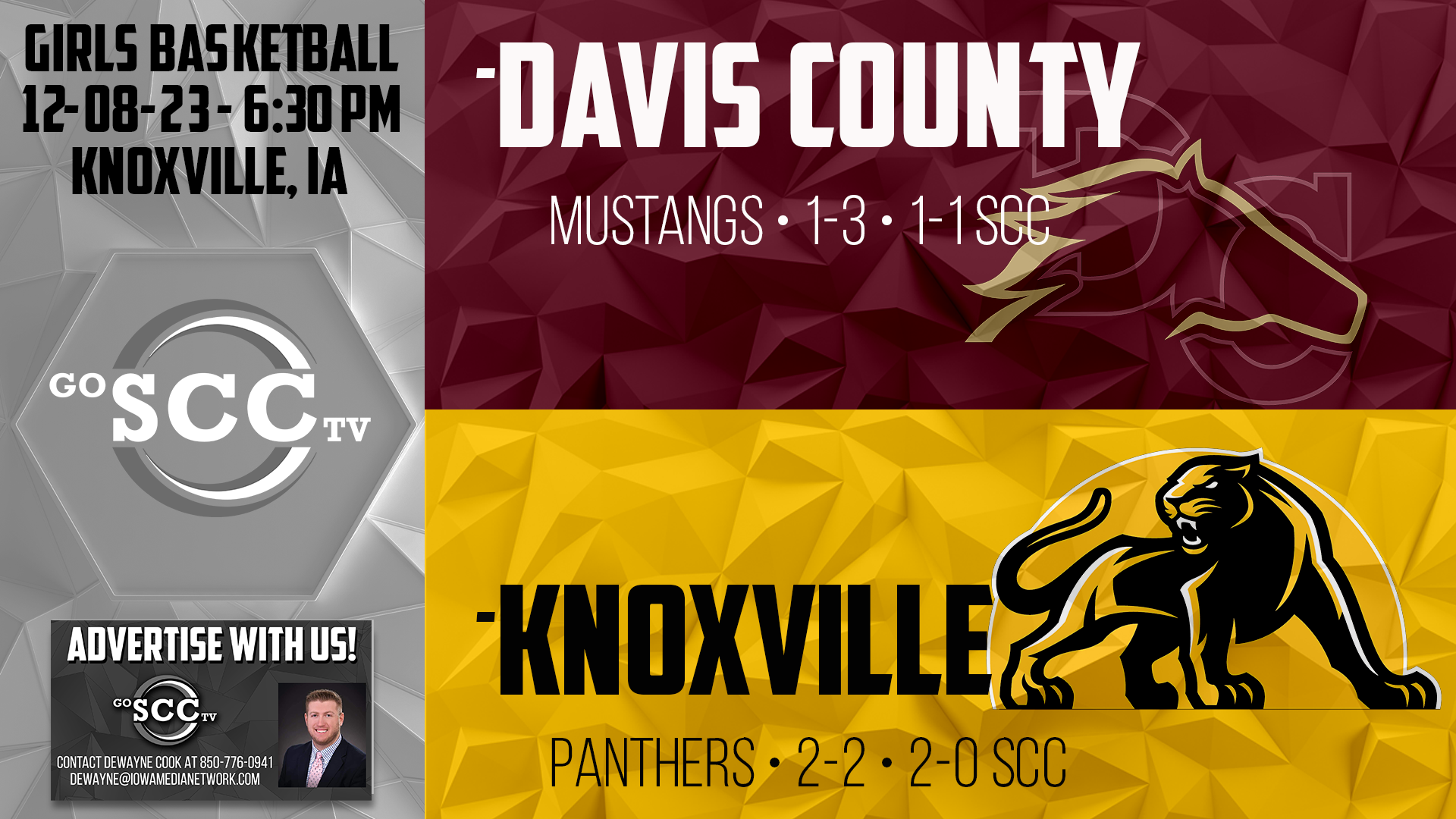 Knoxville Girls Basketball vs Davis County 12-8-23