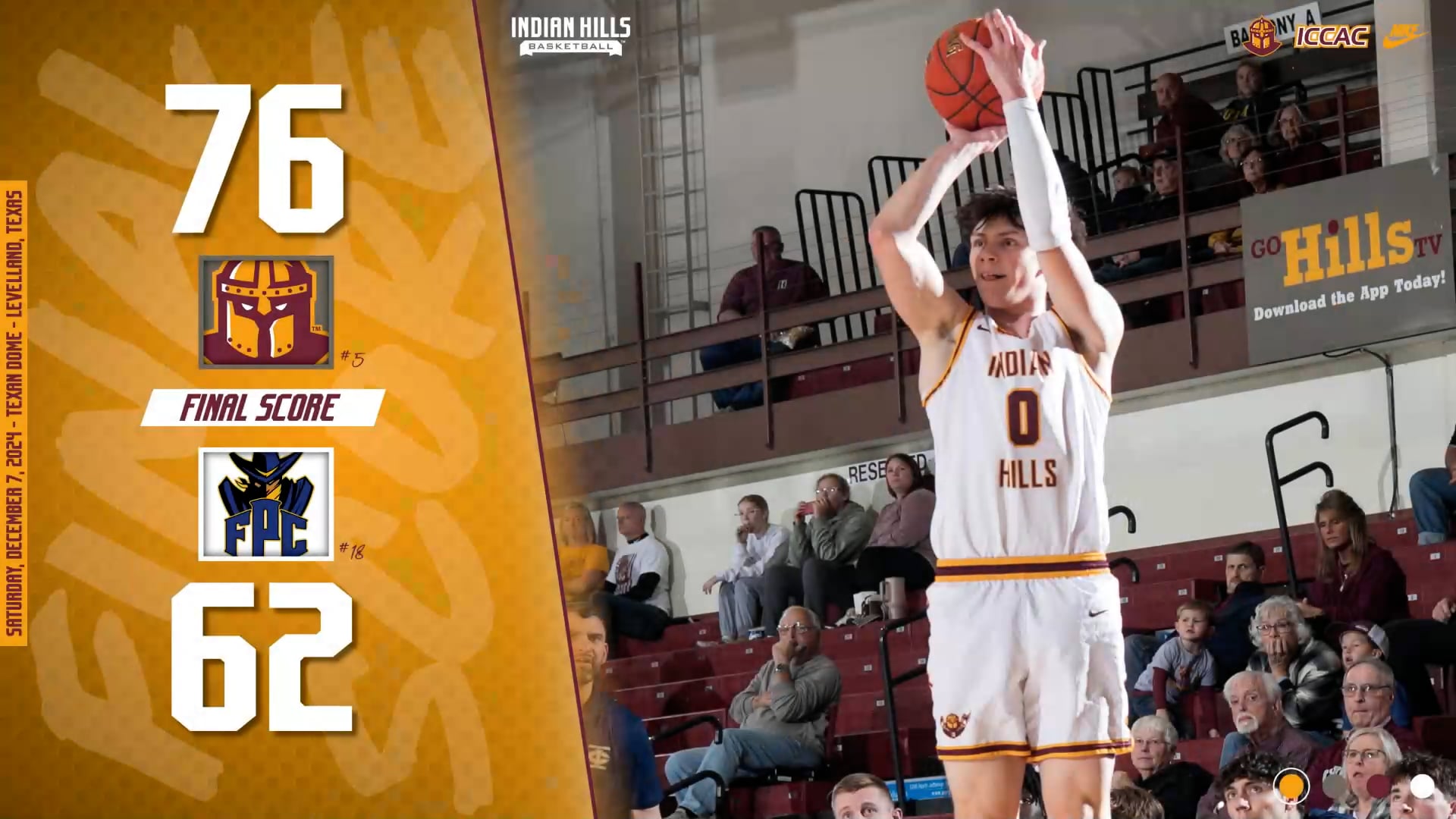 12-7-24 IHCC Men's Basketball @ Frank Phillips Post Game Interview