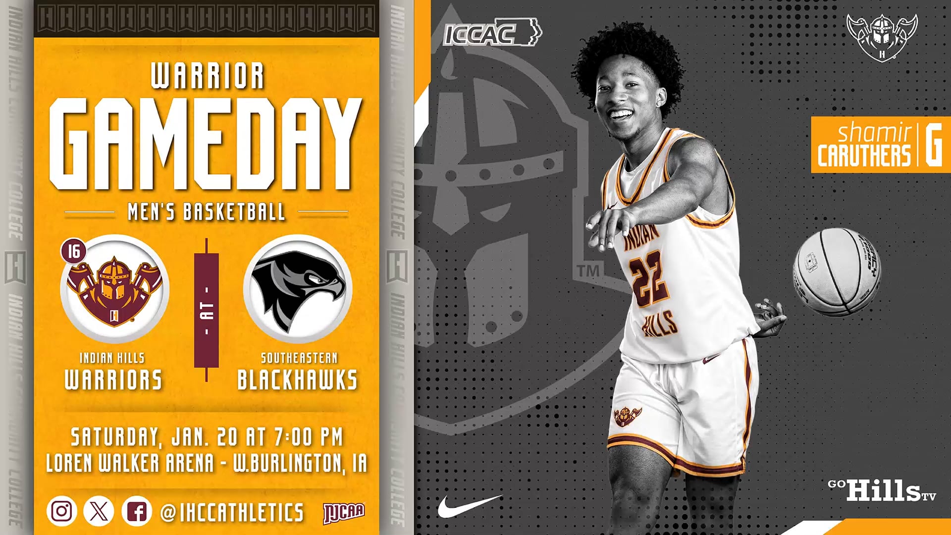 1-20-24 IHCC Men's Basketball @ Southeastern