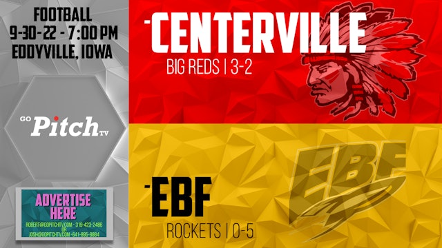 Centerville Football at EBF 9-30-22