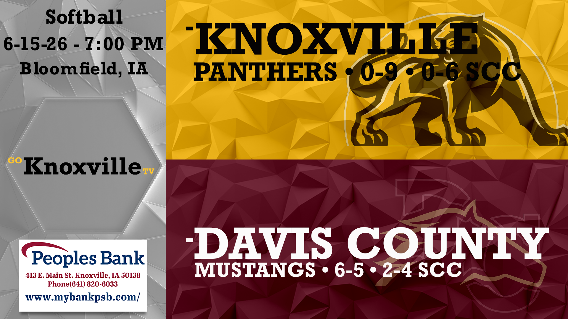Knoxville at Davis County Softball 6-15-26