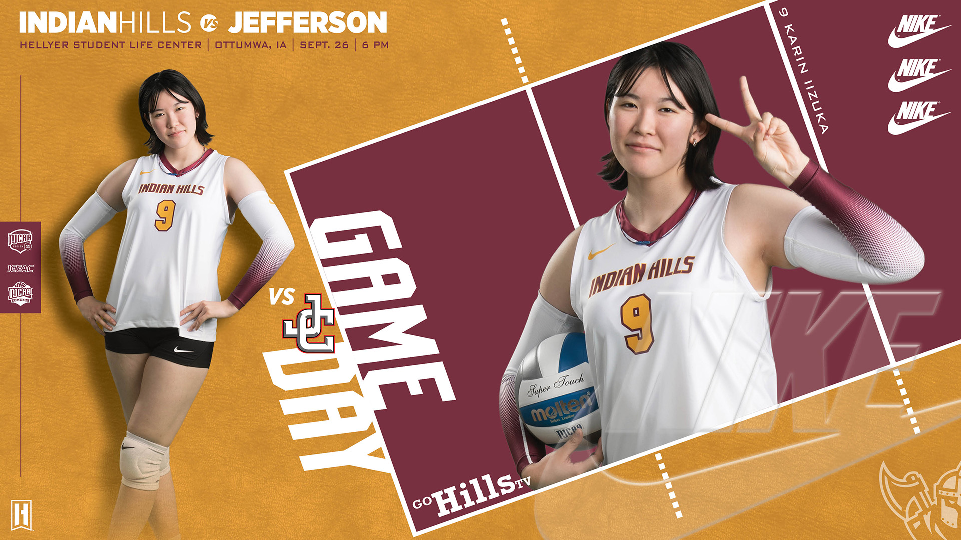 IHCC Volleyball vs Jefferson 9-26-25