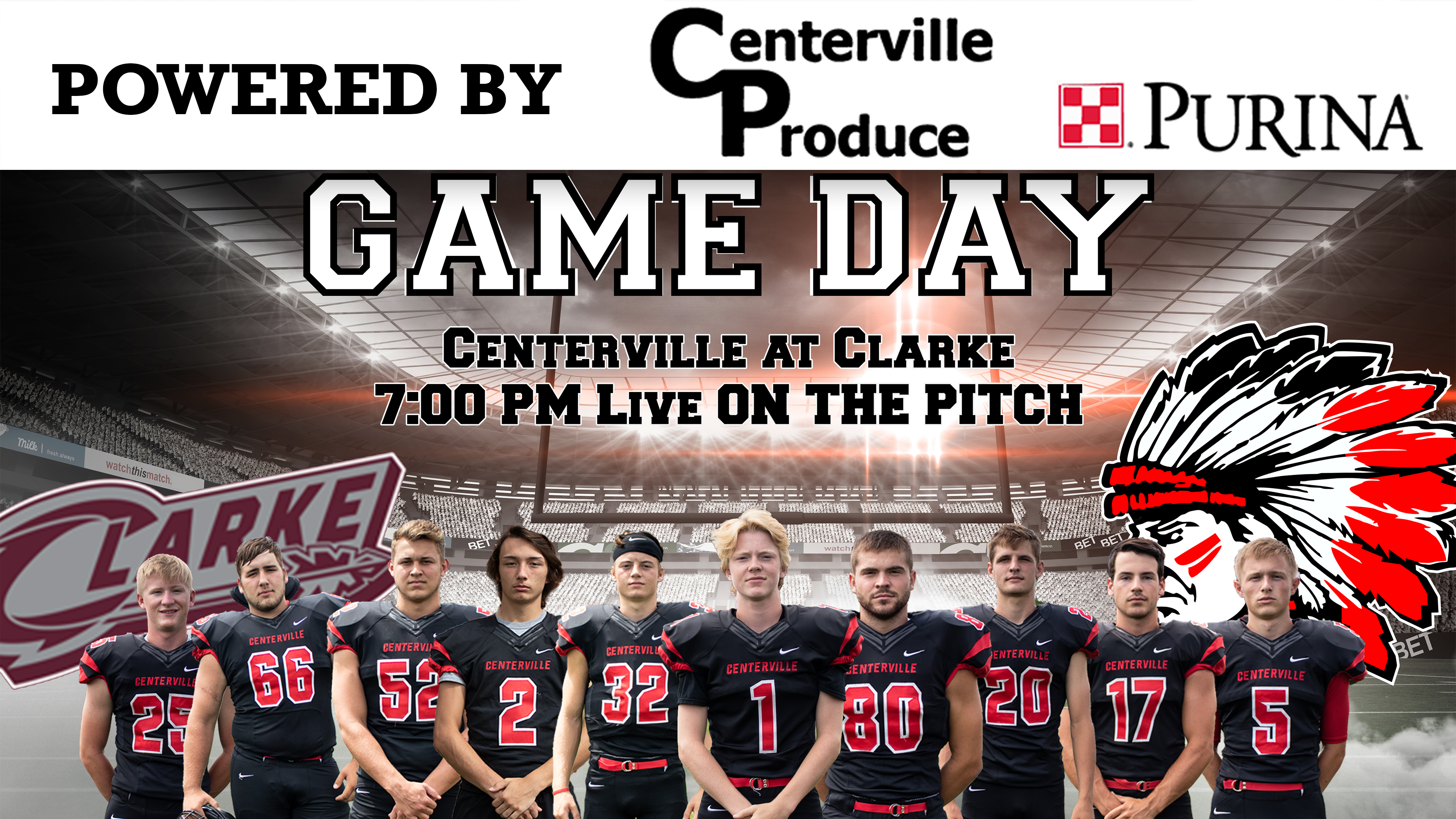 Centerville Football vs Clarke 10-11-19