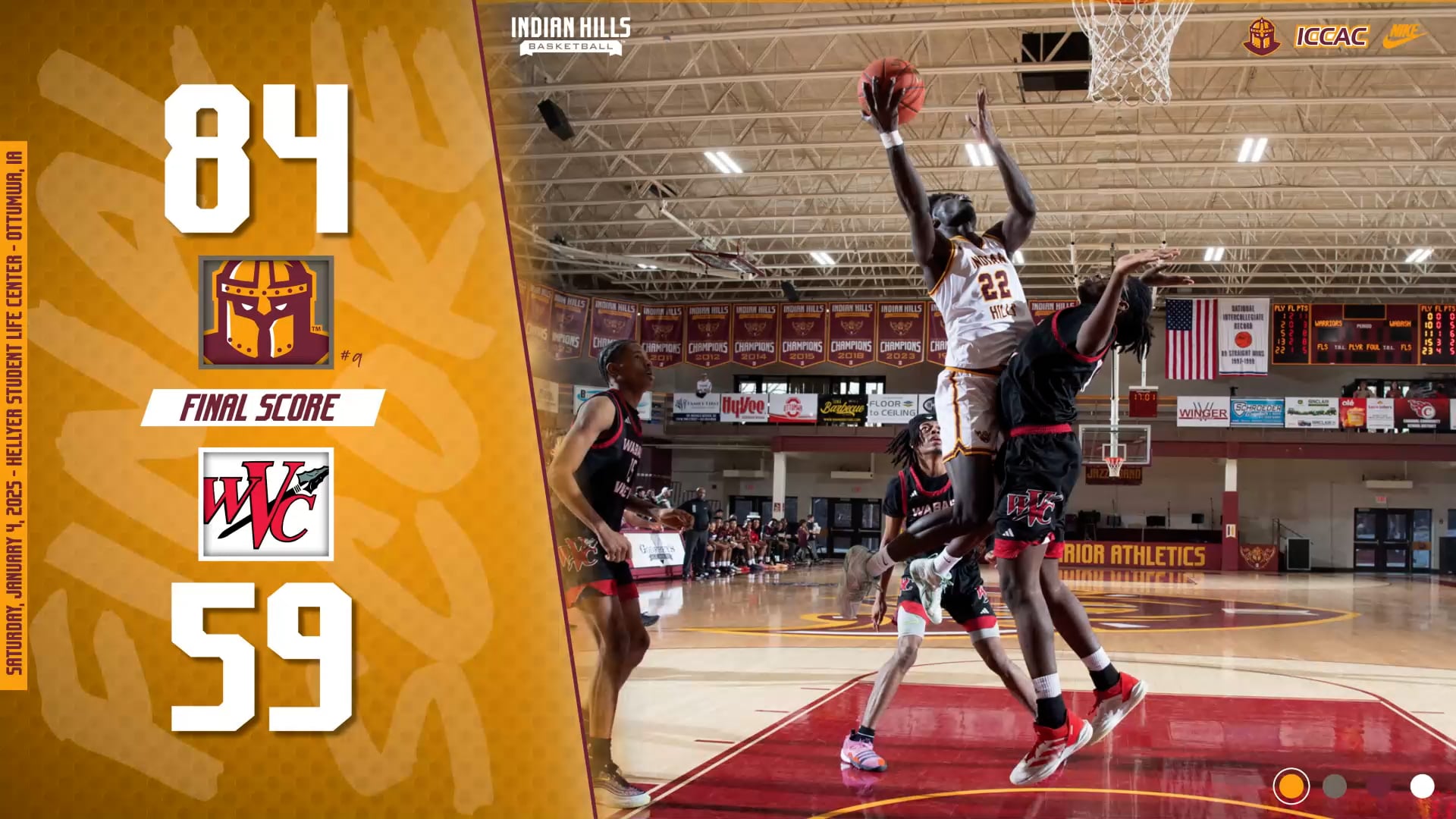 1-4-25 IHCC Men's Basketball vs Wabash Valley Post Game Interview