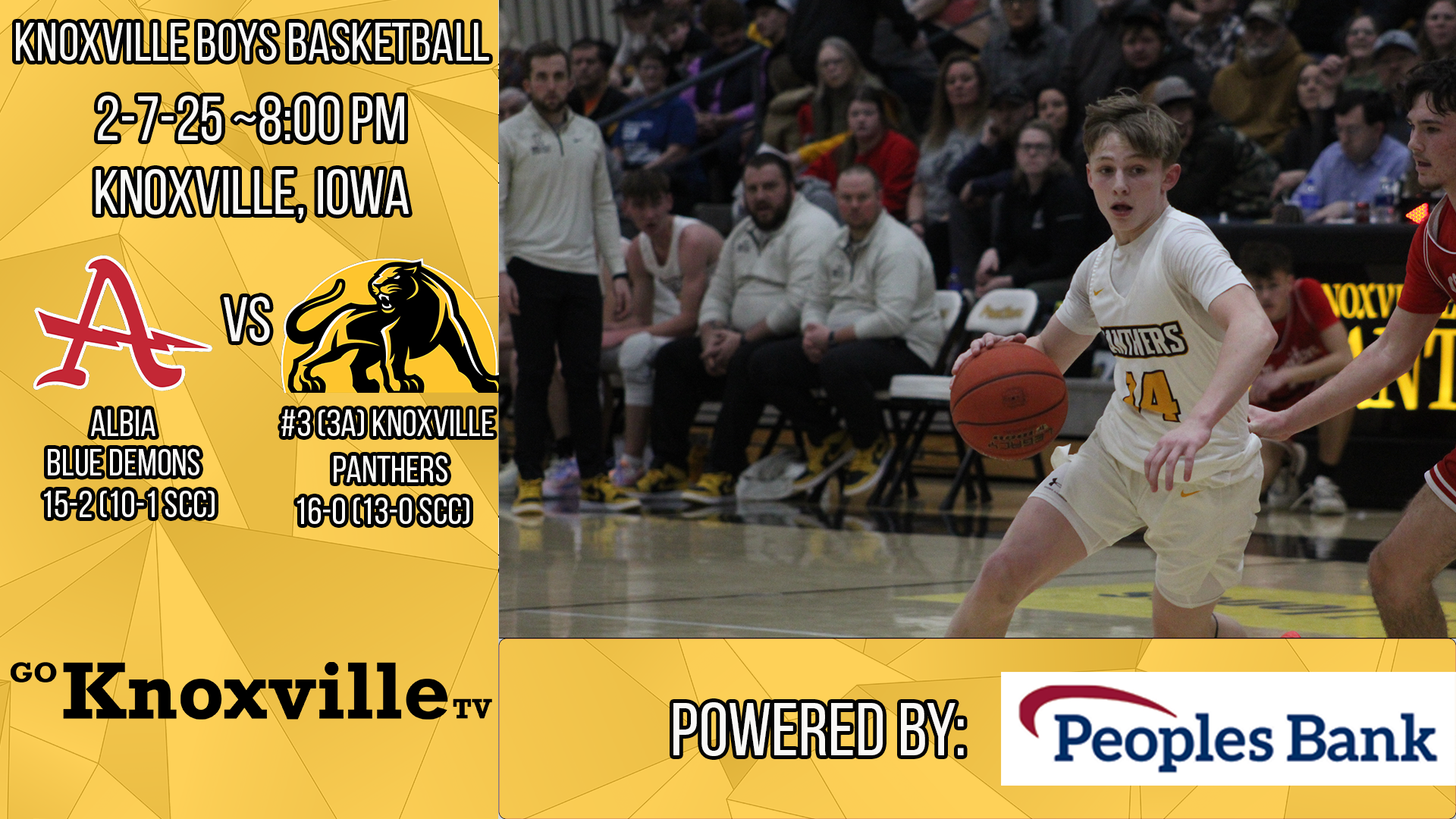 Knoxville Boys Basketball vs Albia 2-7-25