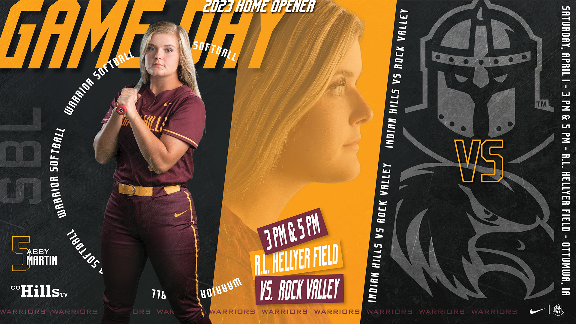 4-1-23 Indian Hills Softball vs Rock Valley Game 1