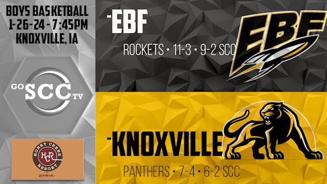 Knoxville Boys Basketball vs EBF 1-26-24