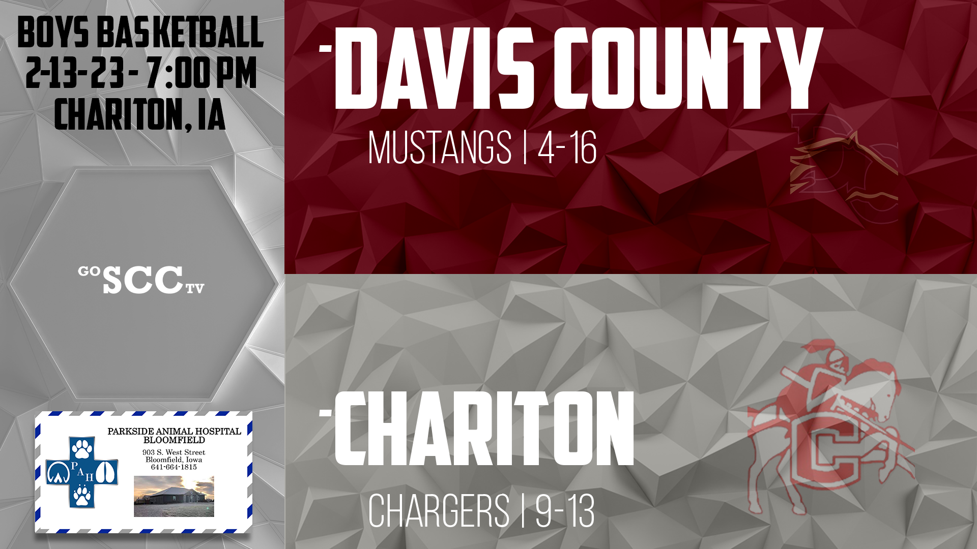 Chariton Boys Basketball vs Davis County Class 2A-7 Round 1