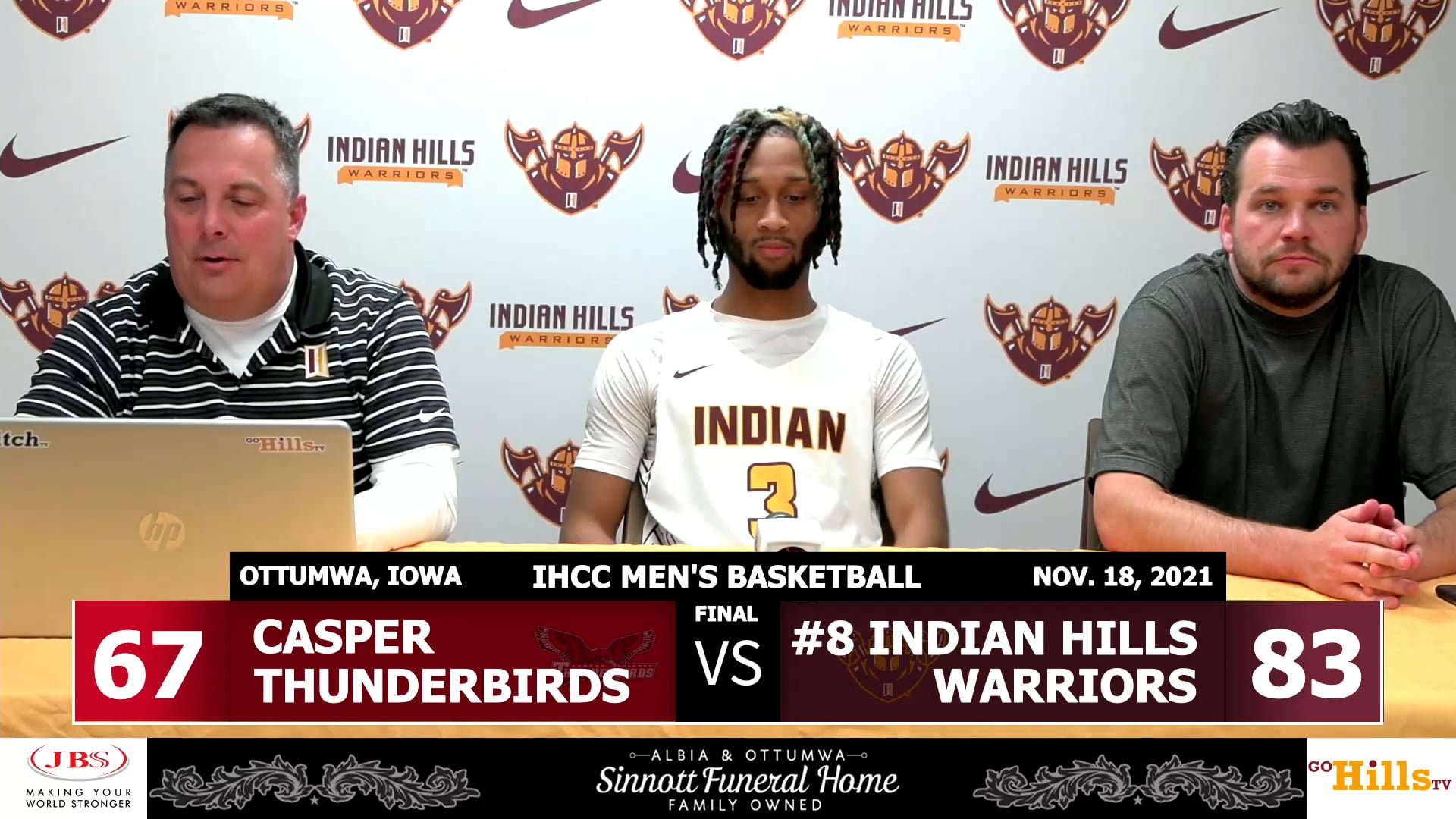 11-18-21 IHCC Men's Basketball vs Casper Post Game Interview