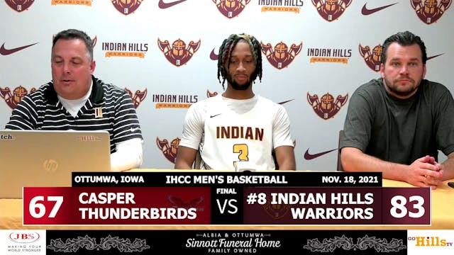 11-18-21 IHCC Men's Basketball vs Cas...