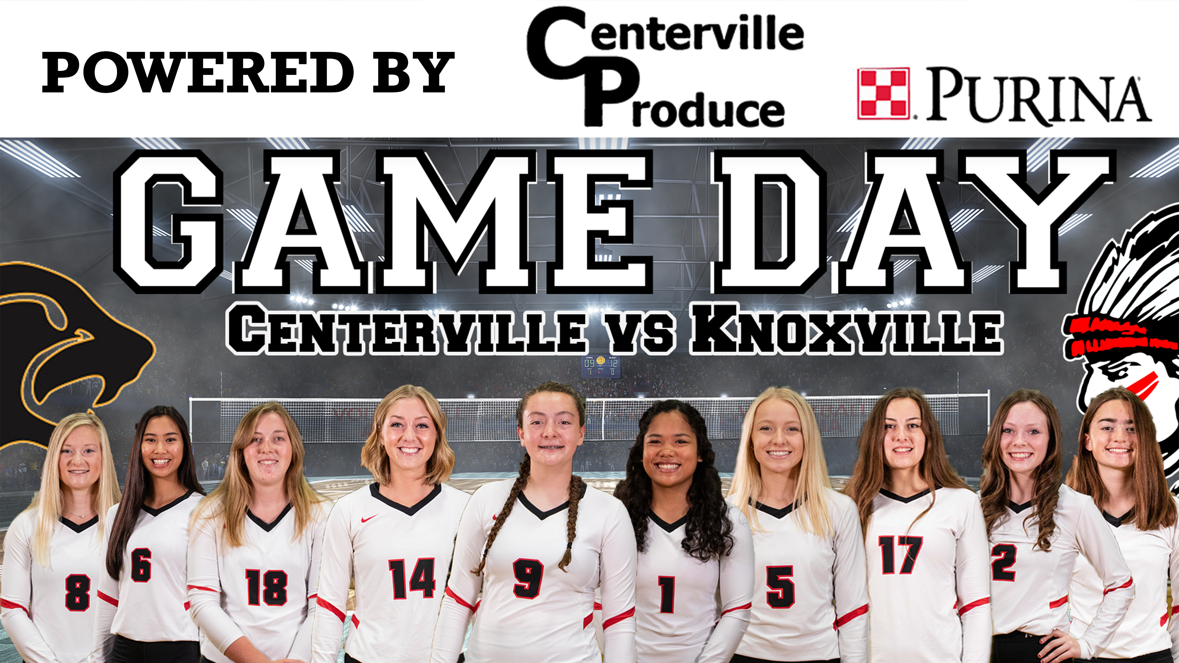 Centerville Volleyball vs Knoxville 10-15-19