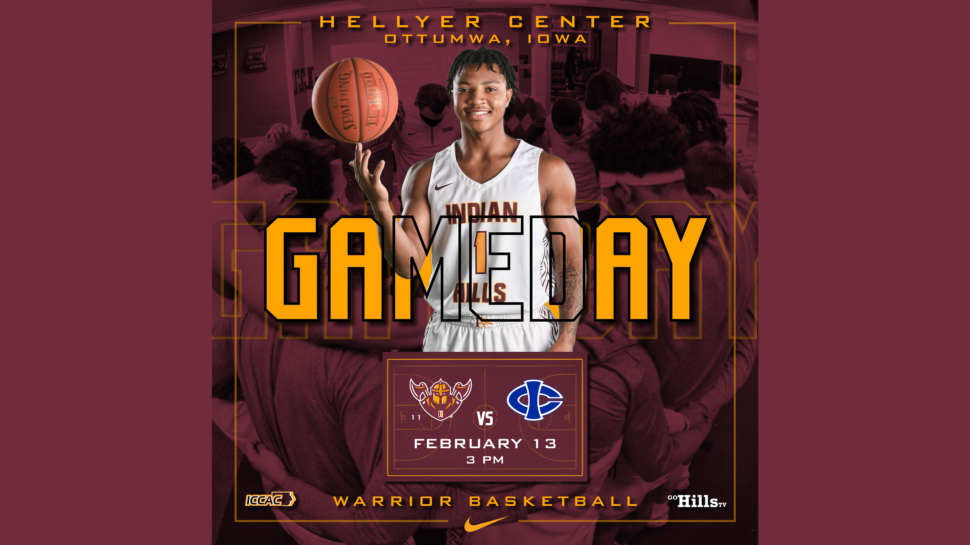 2-13-21 IHCC Men's Basketball vs Iowa Central