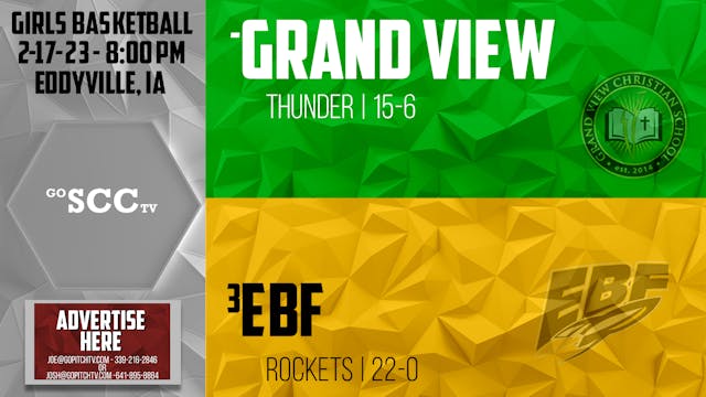 EBF Girls Basketball vs Grand View Ch...