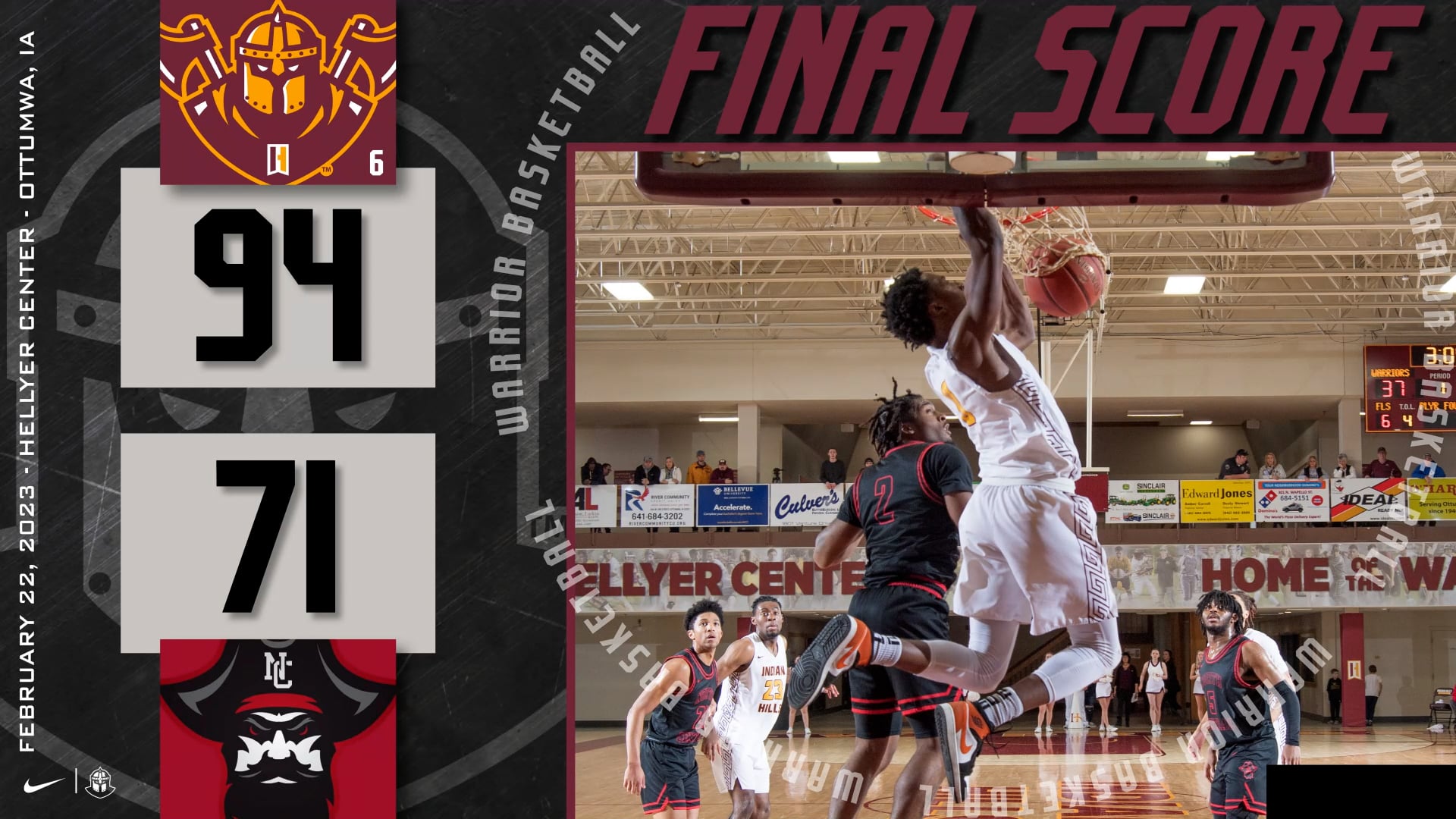2-22-23 IHCC Men's Basketball vs North Central Missouri Post Game Interview