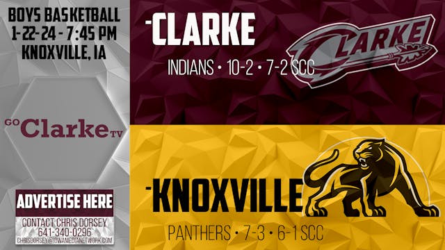 Clarke Boys Basketball @ Knoxville 1-...