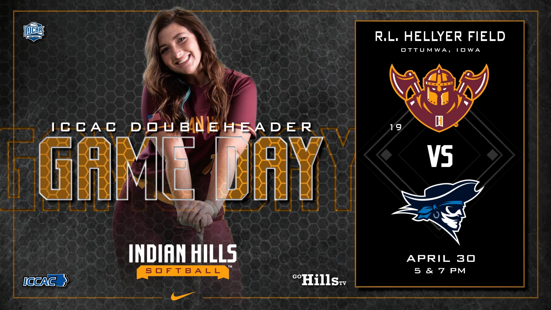 4-30-22 IHCC Softball vs Iowa Western Game 1