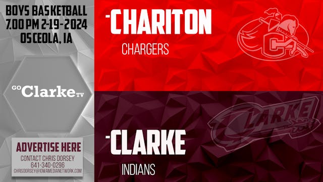 Clarke Boys Basketball vs Chariton 2-...