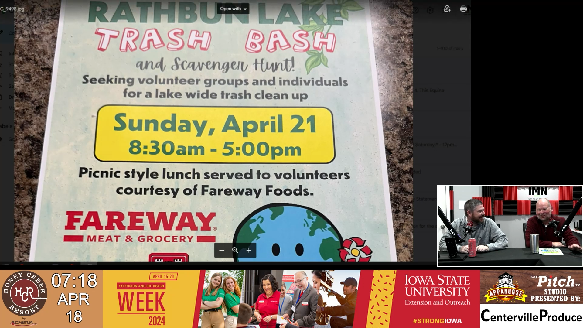 Rathbun Lake Trash Bash