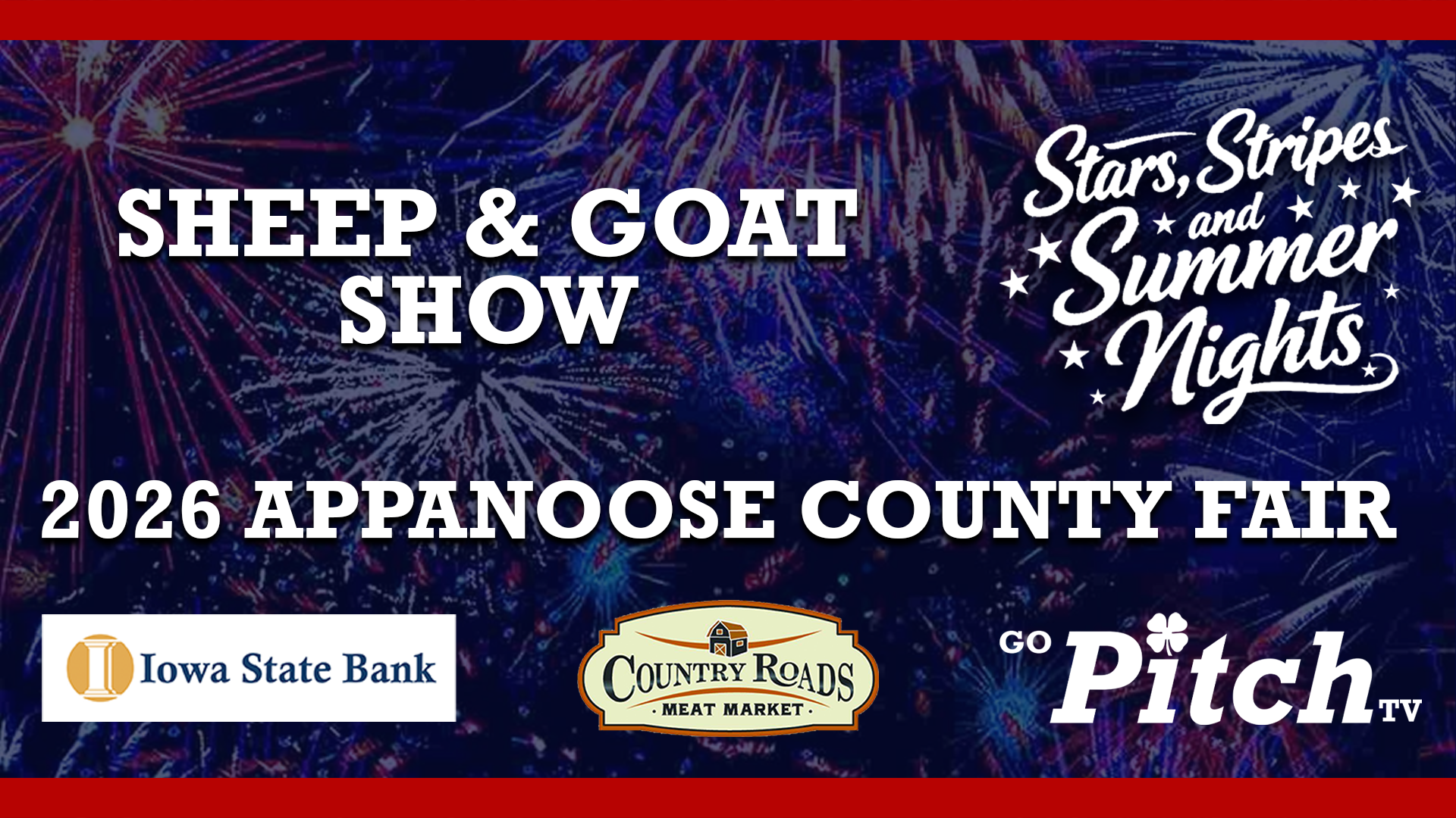 Sheep & Goat Show - Appanoose County Fair - 7-21-26