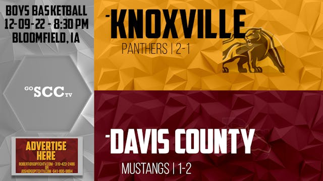 Davis County Boys Basketball vs Knoxv...
