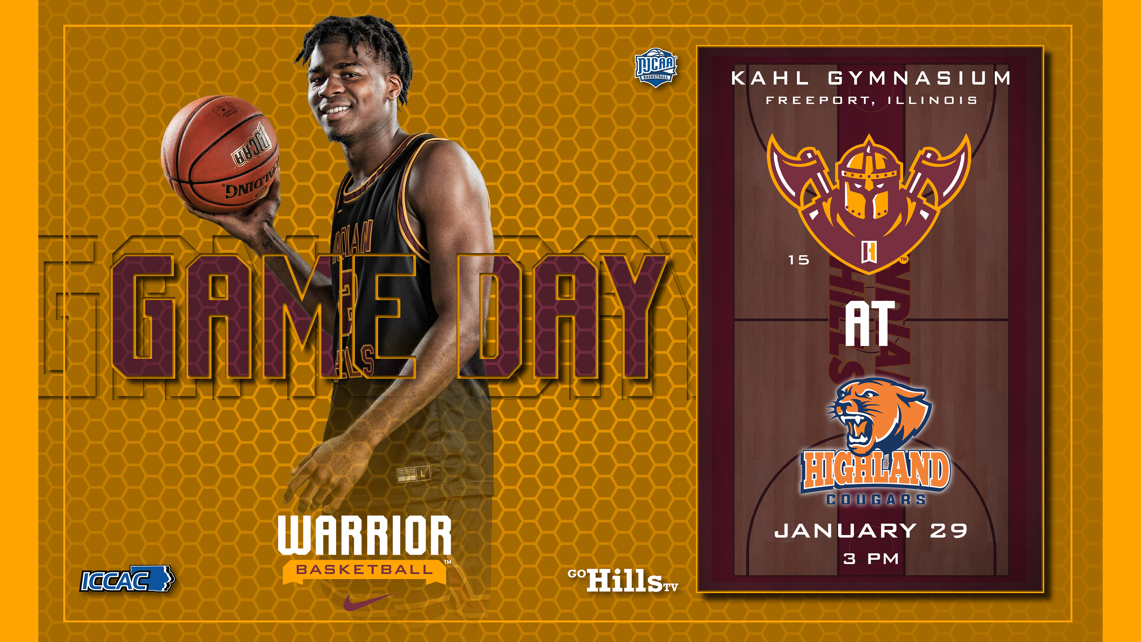 1-29-22 IHCC Men's Basketball @ Highland (IL)