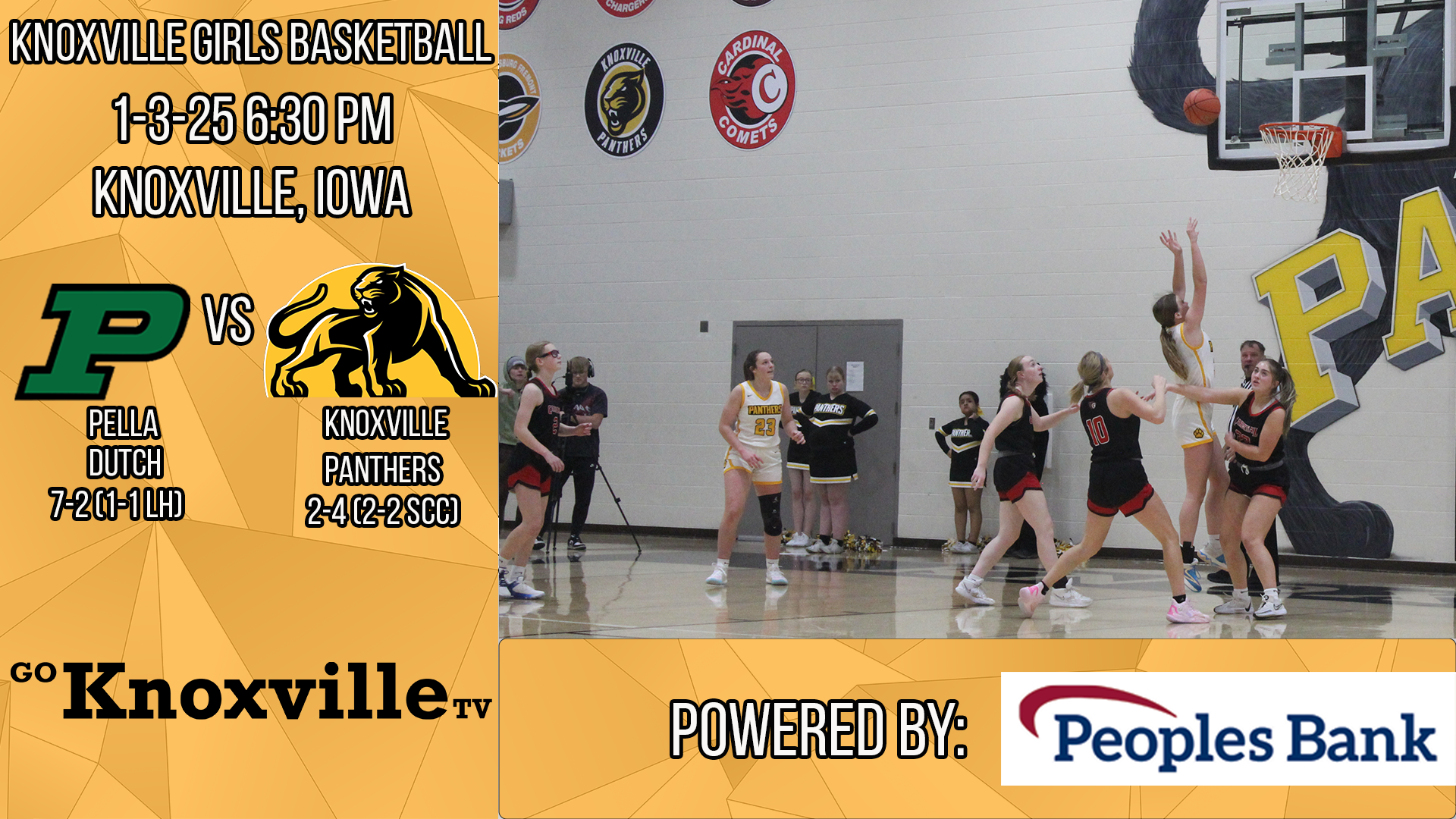 Knoxville Girls Basketball vs Pella 1-3-25