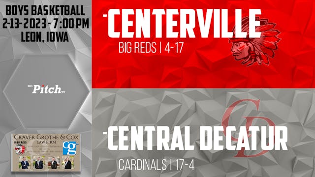 Centerville Boys Basketball at Centra...