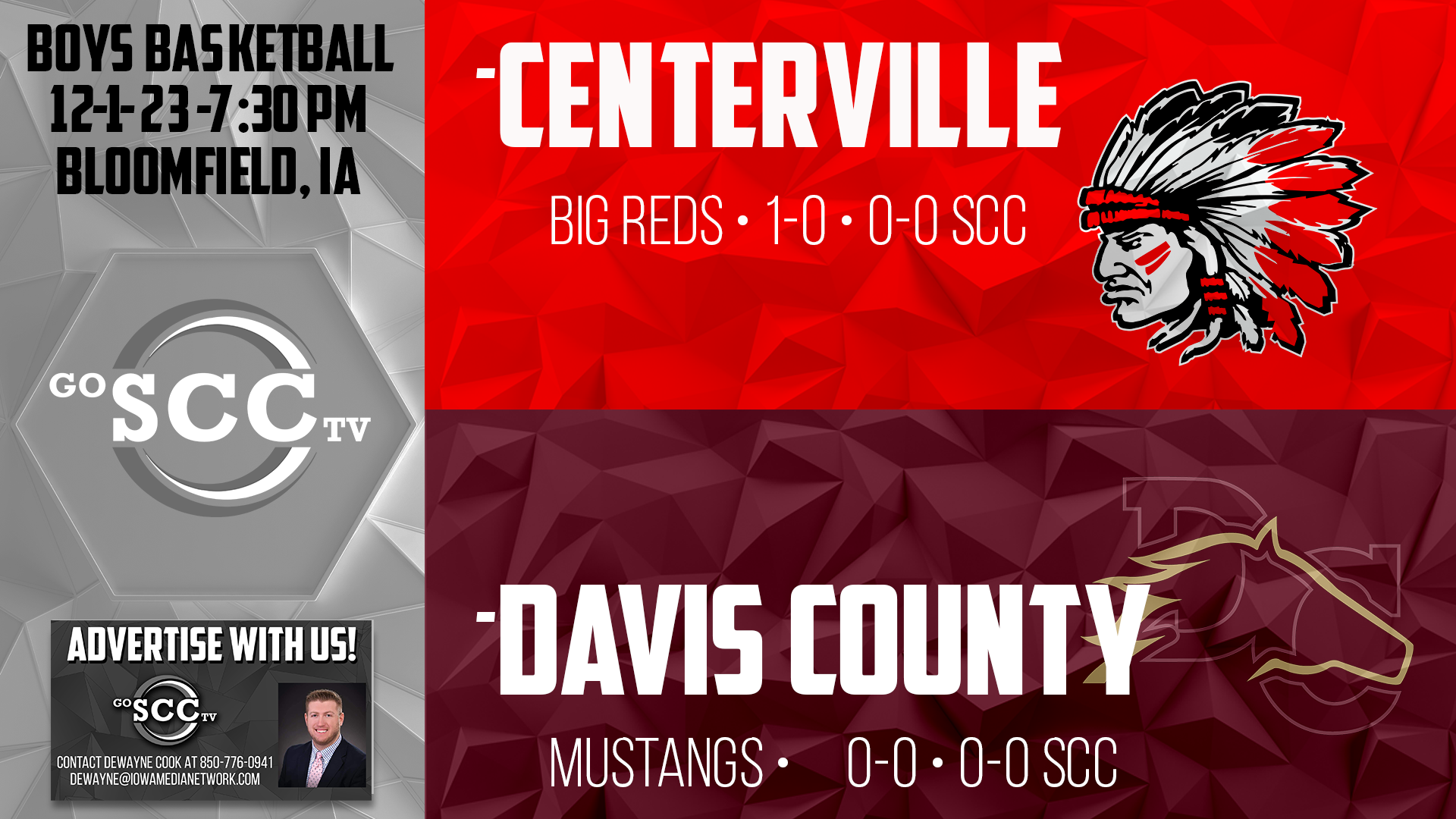 Centerville Boys Basketball vs Davis County 12-1-23