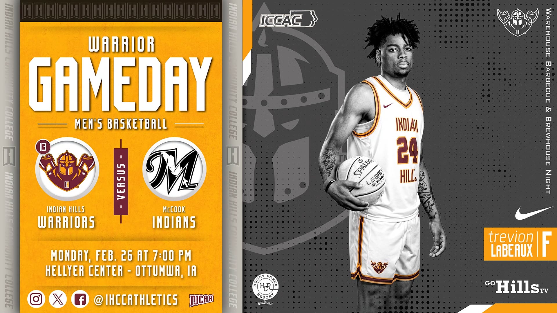 2-26-24 IHCC Men's Basketball vs McCook