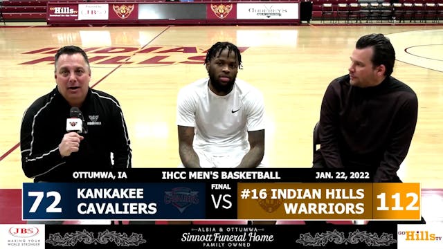 1-22-22 IHCC Men's Basketball vs Kank...