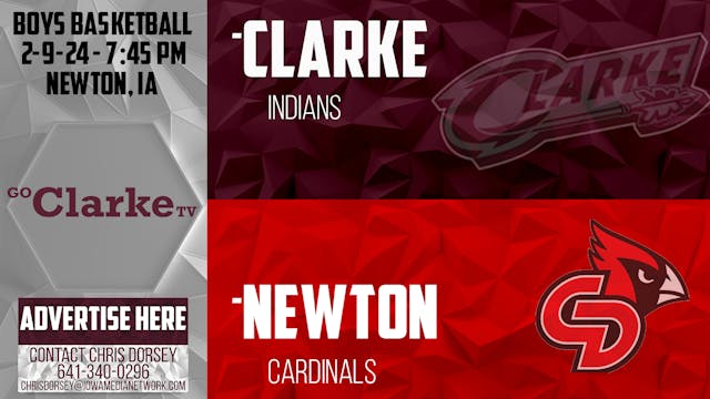 Clarke Boys Basketball @ Newton 2-9-24