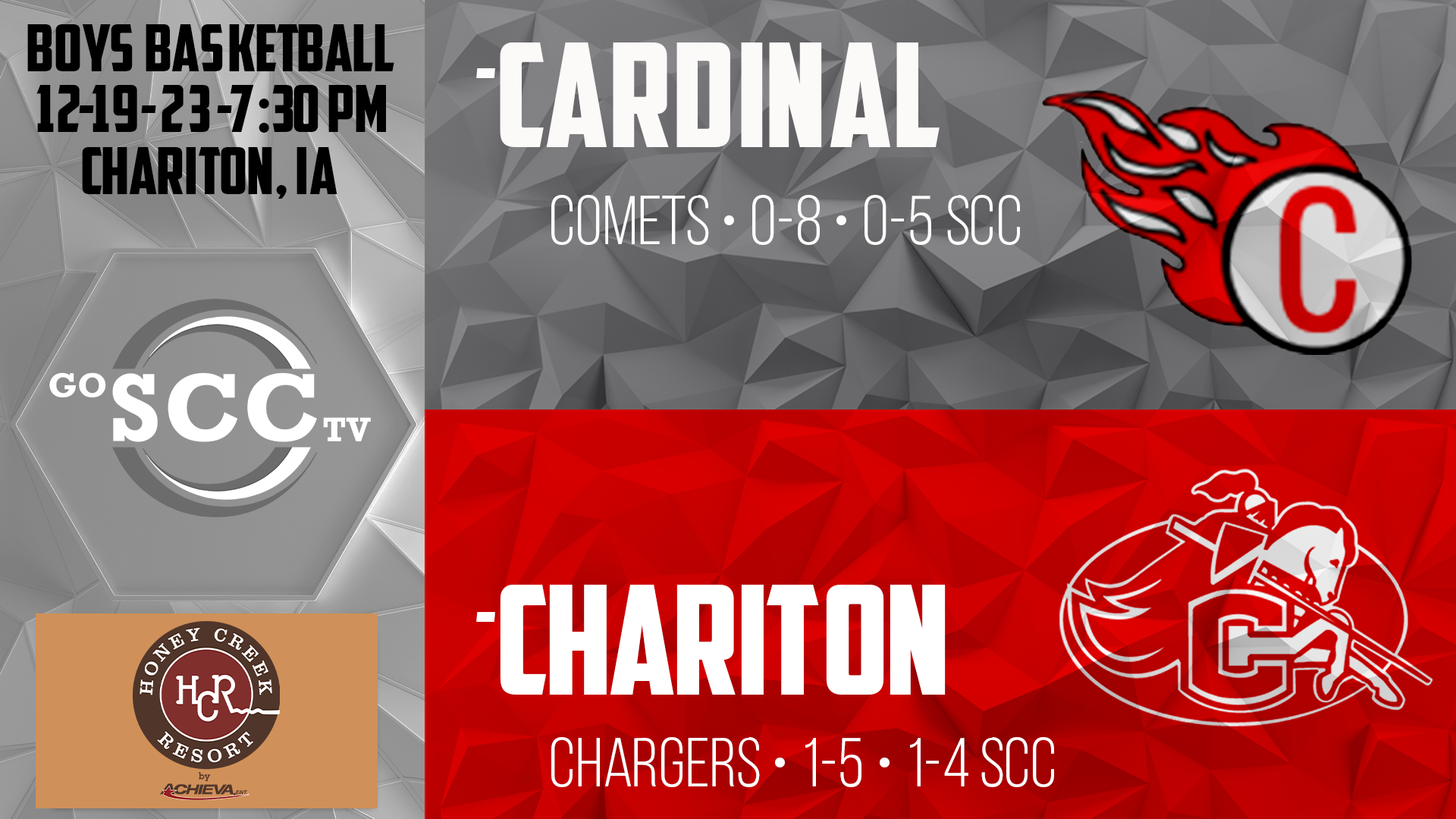 Chariton Boys Basketball vs Cardinal 12-19-23