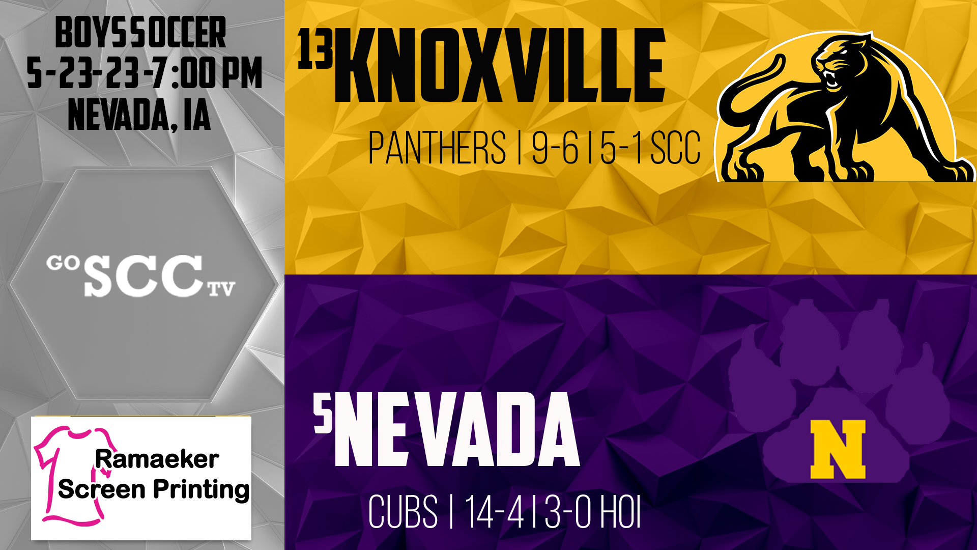 Knoxville Boys Soccer vs Nevada Substate 2A-6 Final