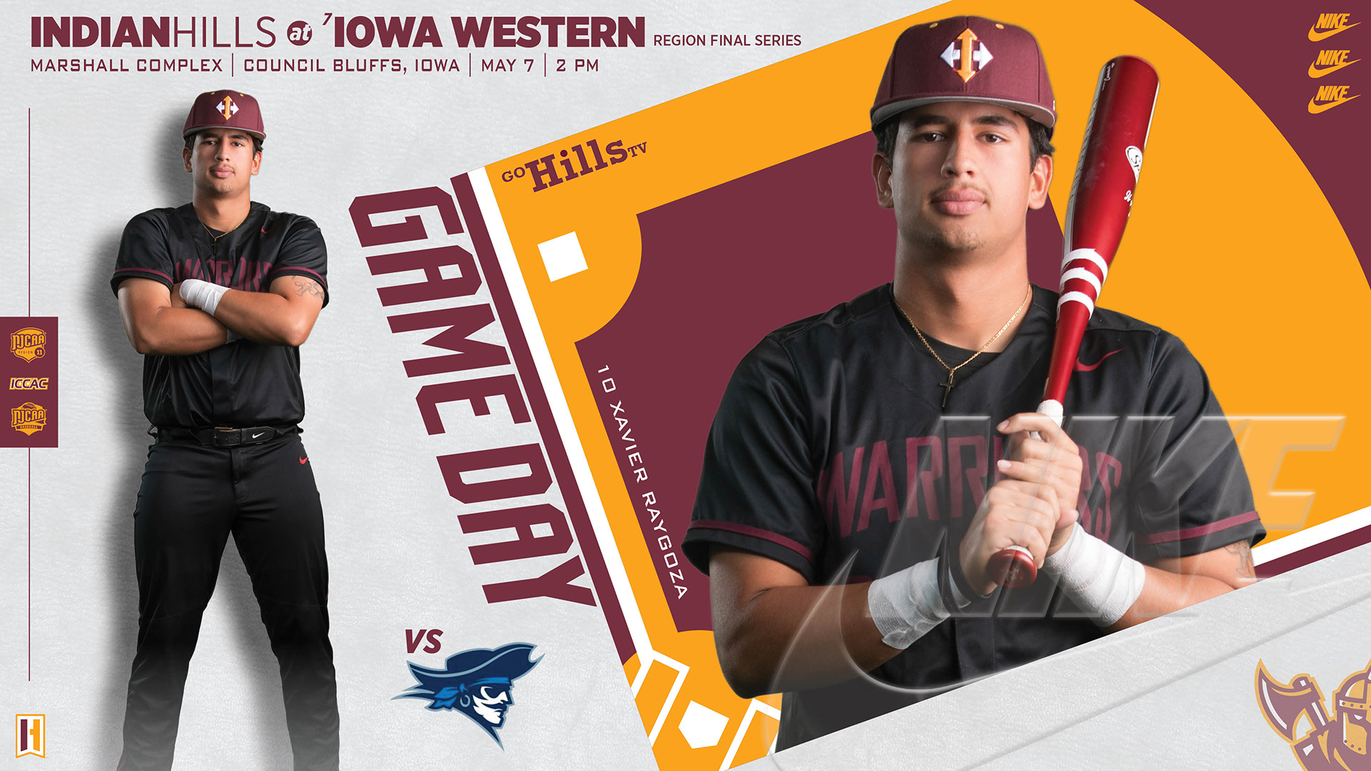NJCAA Region XI Tournament IHCC Baseball @ Iowa Western Game 1 5-7-26