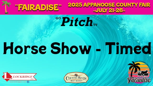 Horse Show (Timed) - Appanoose County...