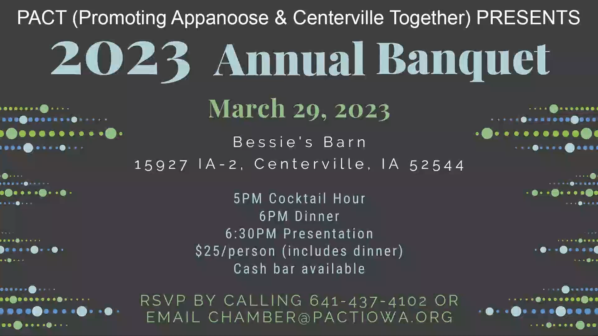 Delaney Evers speaks on Shop 2nd Saturday, Post Cards & PACT Annual Banquet