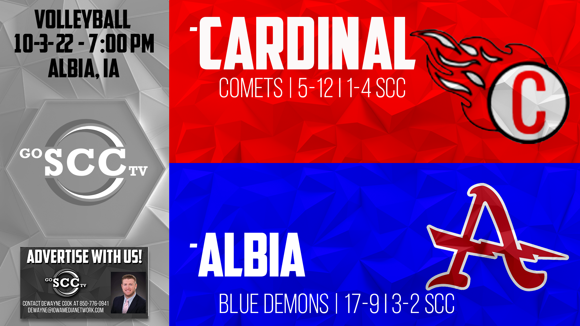 Albia Volleyball vs Cardinal 10-3-23