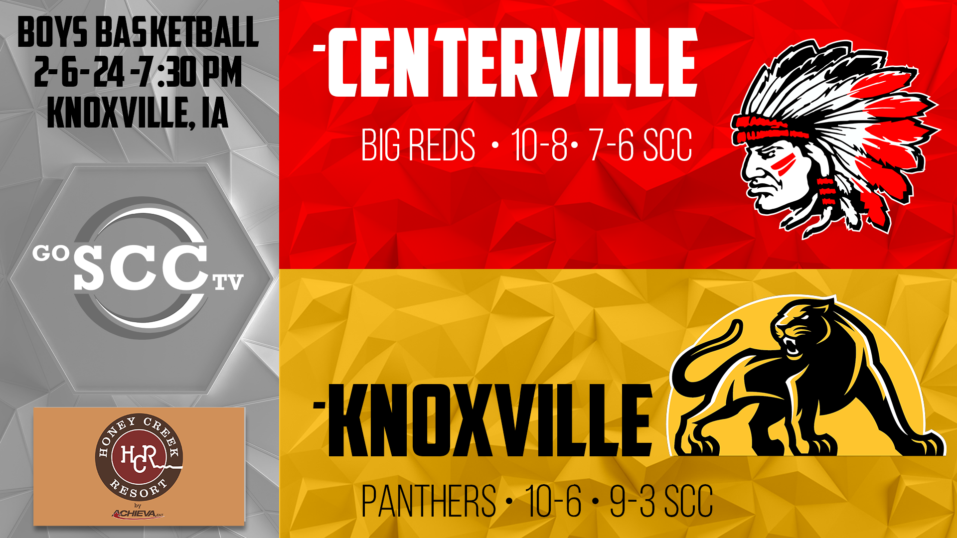 Knoxville Boys Basketball vs Centerville 2-6-24