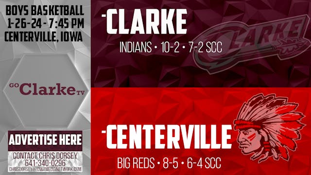 Clarke Boys Basketball @ Centerville ...