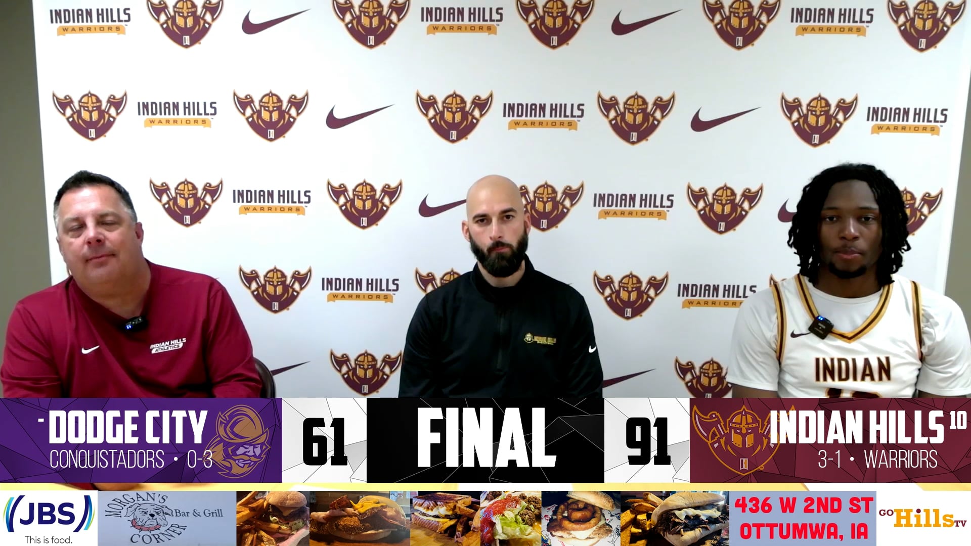 11-12-24 IHCC Men's Basketball vs Dodge City Post Game Interview