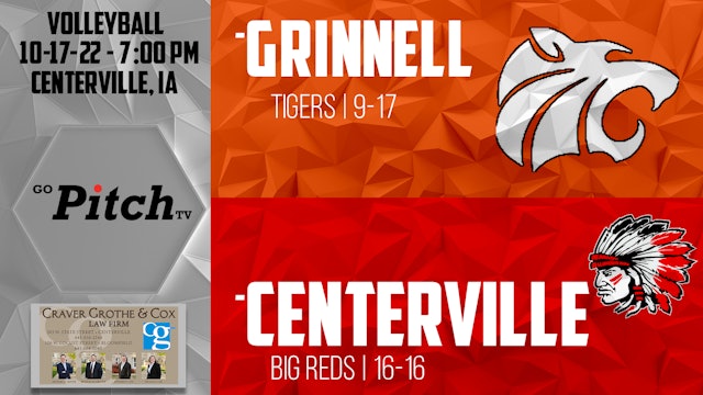 Centerville Volleyball vs Grinnell Post Season - 10-17-22