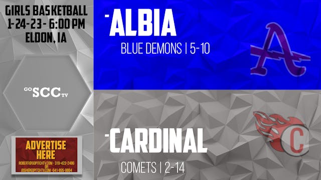 Cardinal Girls Basketball vs Albia 1-...